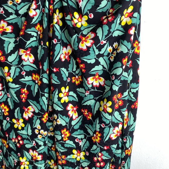 CEFFIN Ophelia Bias Cut Maxi Dress - Black Multi Tropical Floral Print SIZE 8 - Picture 7 of 11